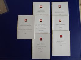7 Briefmarken Büchlein 1980