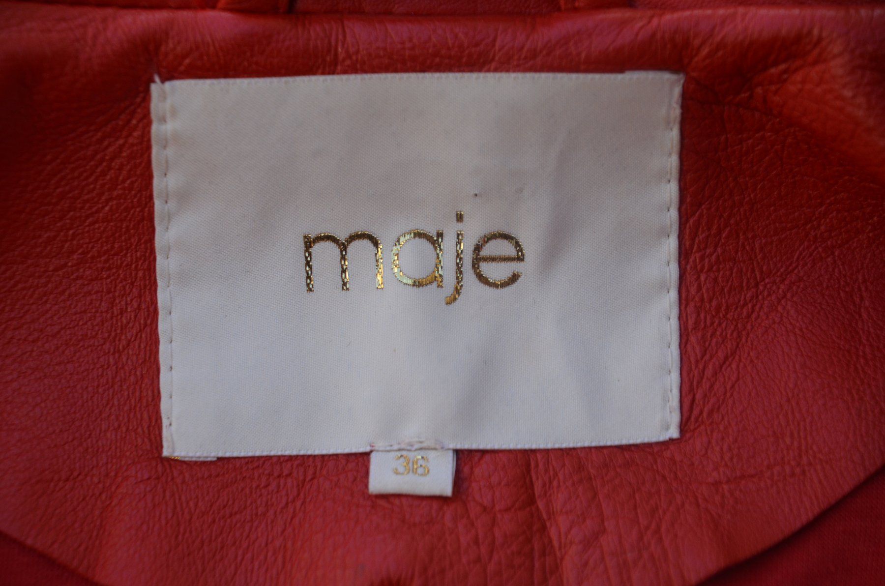 Maje Giacche: MAJE Lederjacke / veste en cuir .36 – Usato da Collonges venduto da Auganien 5