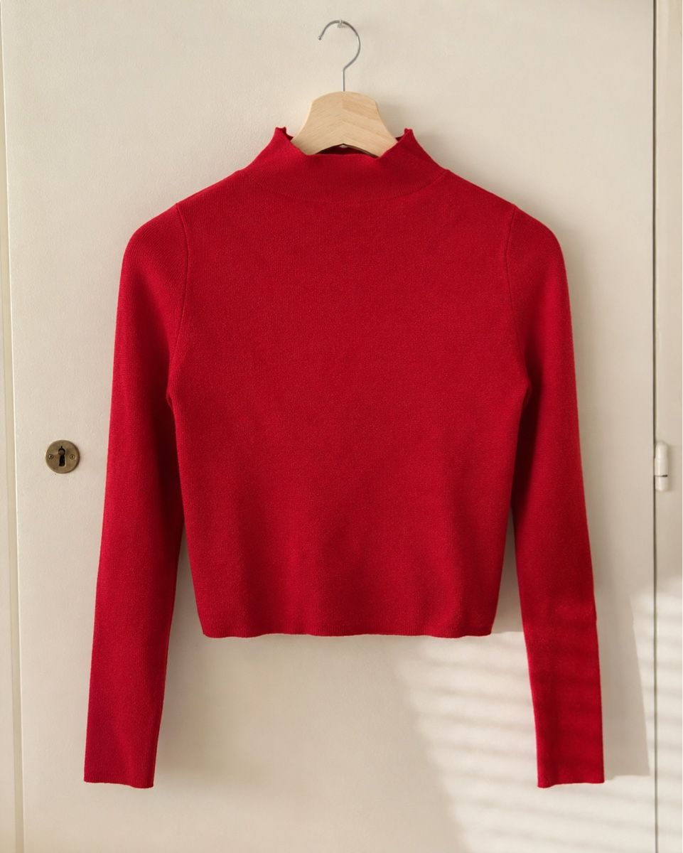 Mango Top: MANGO Red Turtle Neck Sweater Size XS – Nuovo (secondo la descrizione) da Zürich venduto da ei_8006