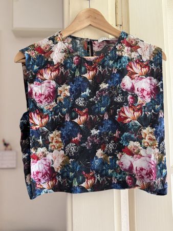 Sandro Paris Top ärmellos Blumenmuster Grösse S
