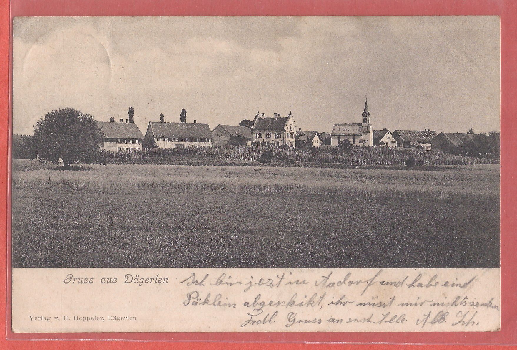 Cartoline postali: Dägerlen - 1904 – Usato da Fislisbach venduto da Porano