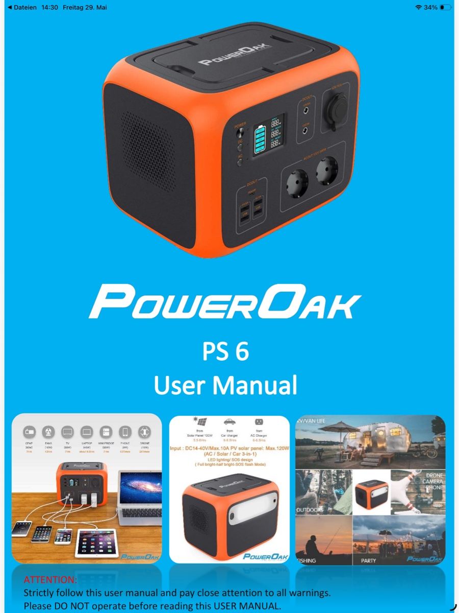 Bluetti Batterie: PowerOak PS6 Powerstation 500Wh – Usato da Egg b. Zürich venduto da famco7278 5