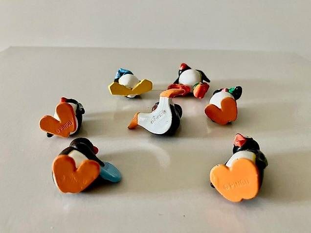 Statuette: Lot de 7 figurines PINGU originales 1990 – Usato da Tannay venduto da Comsa 1