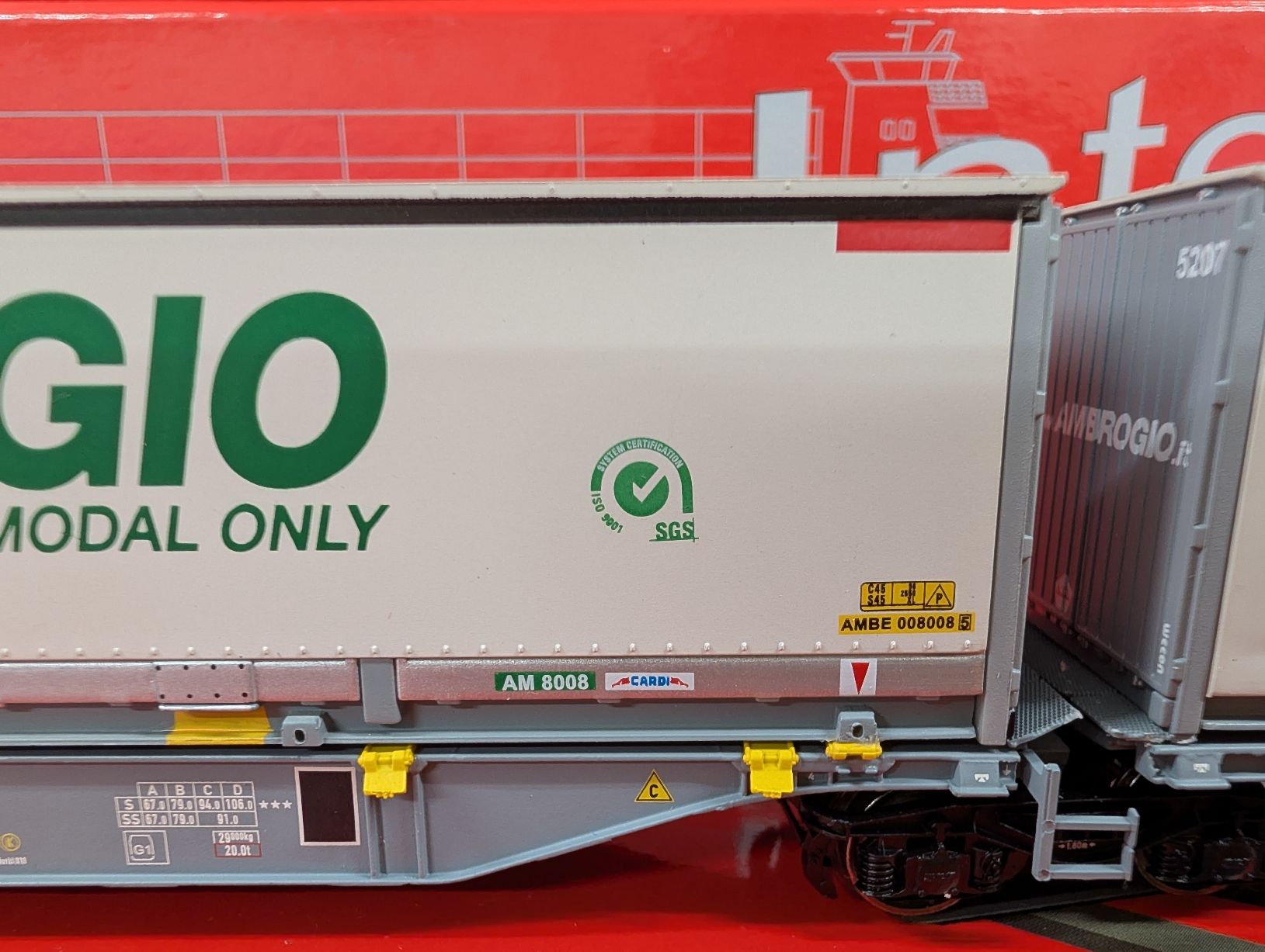 ACME Modellini di ferrovie: ACME 90057 Ambrogio containers Sggmrss – Usato da Nods venduto da Dr-HAG 1