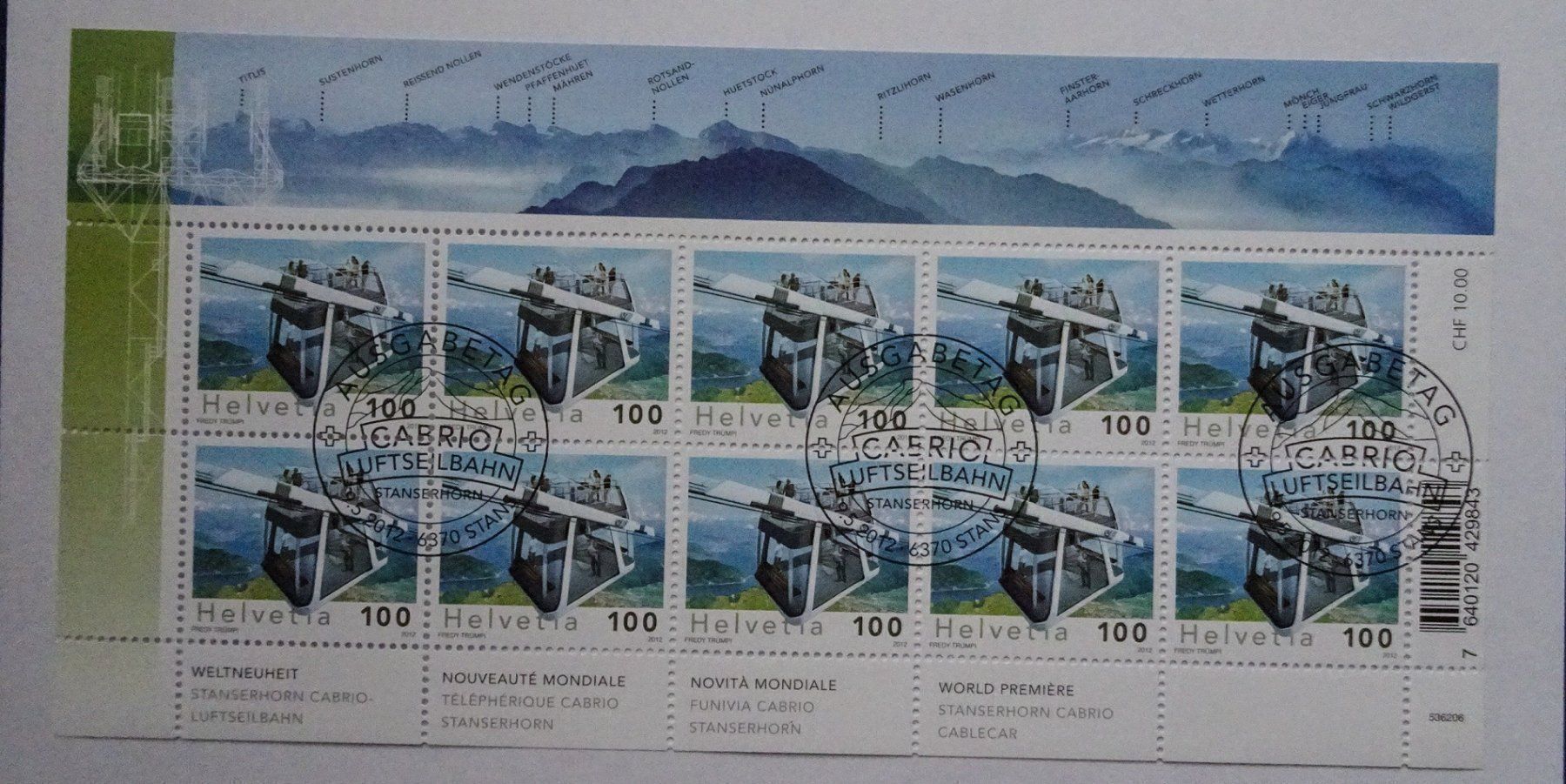 Alle Briefmarken: 2012 – Neu (gemäss Beschreibung) aus Aadorf von Chnorli-Furz