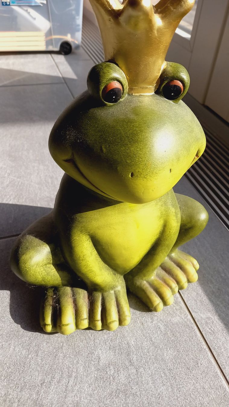 Statuette: Frosch Froschkönig Keramik – Nuovo (secondo la descrizione) da Brünisried venduto da san_74_bu