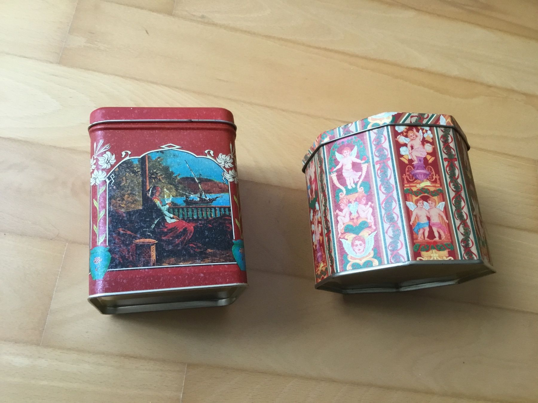 Alle Dekorationen: Zwei Blechdosen Eastern Gold Tea Dekor – Gebraucht aus Kerzers von Georges3210 2