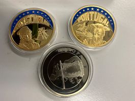 3 versch. Medaillen Europa
