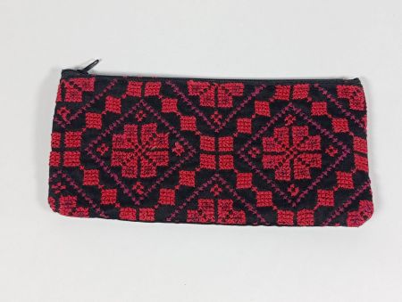 Pochette divers coloris fermeture éclair 18 x 9 cm