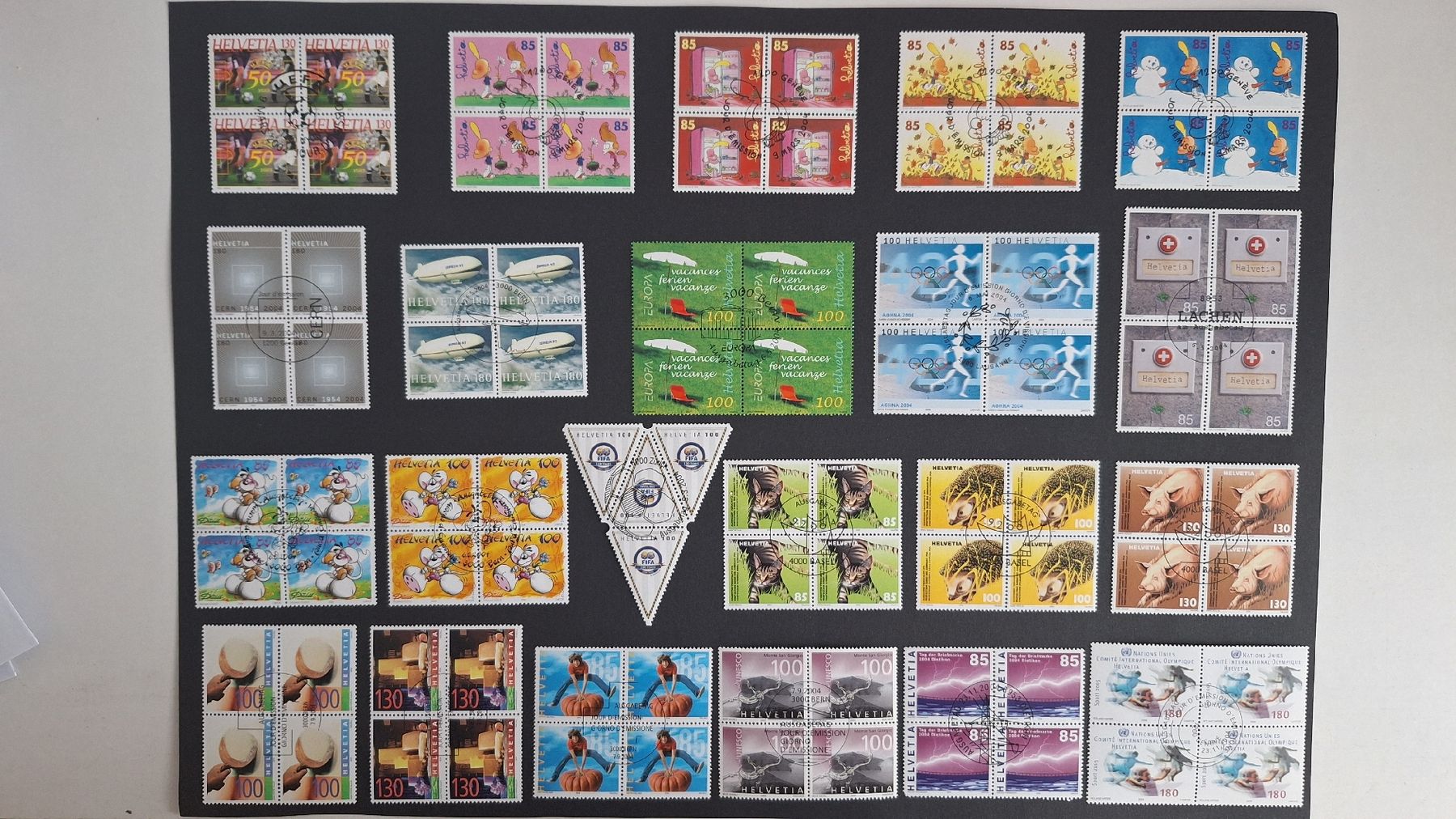 Tutti i francobolli: 2004 15×4erBlocksätze mit ET-Stempel – Nuovo (secondo la descrizione) da Pratteln venduto da walti-6060
