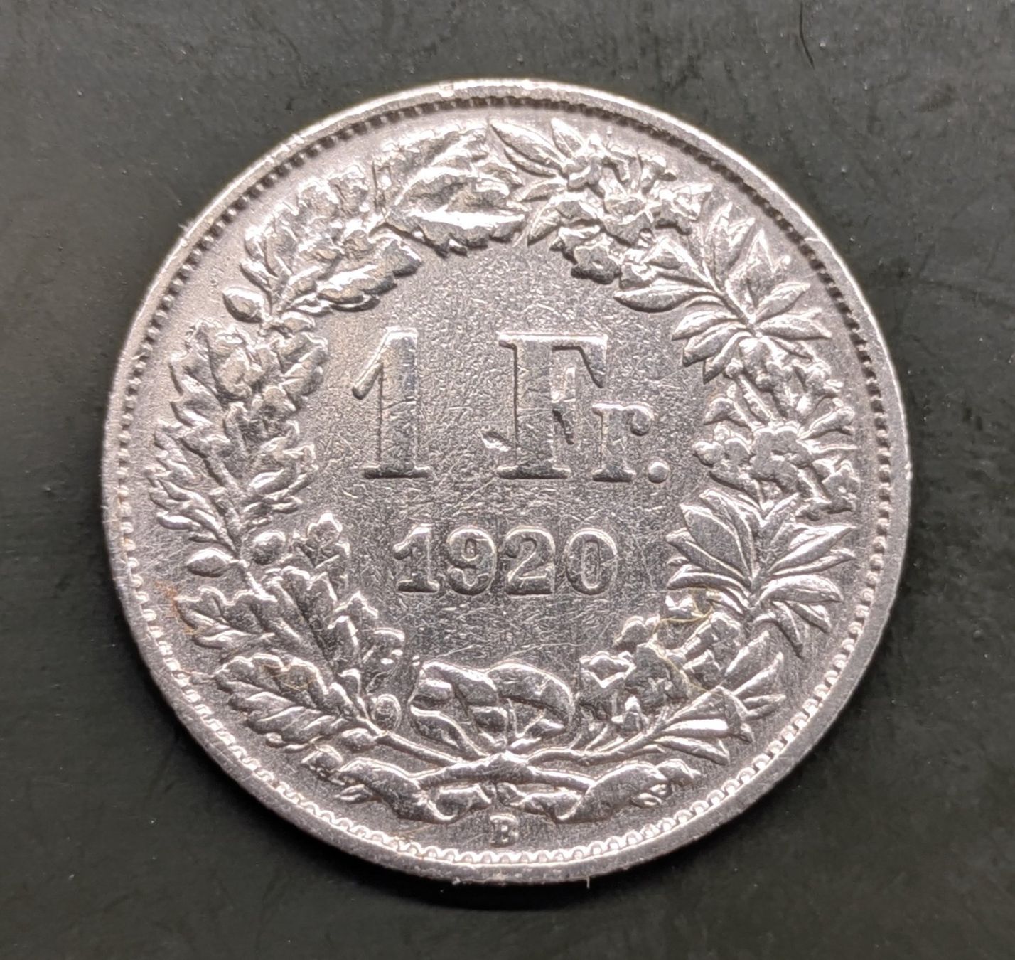 Tutti le monete: 1 Fr. Münze CH 1920 Silber – Usato da Zetzwil venduto da Stritzi