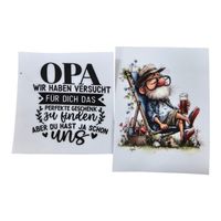 Spruch-Set Opa: Perfektes Geschenk für  🎁 selbstgestalten.