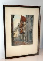 Grafik alt Zürich Augustinergasse Roth signiert