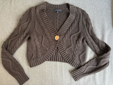 Bolero-Jacke, Banana Republic, Gr S, dunkelbraun 