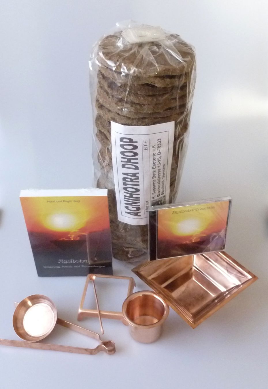 Sottobicchieri: Agnihotra Ritual-Set – Nuovo e nell'imballaggio originale da Mauren venduto da Yeelen 2