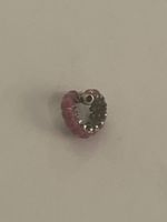 Pandora Charm Raupe pink silber 1.48g guter Zustand!