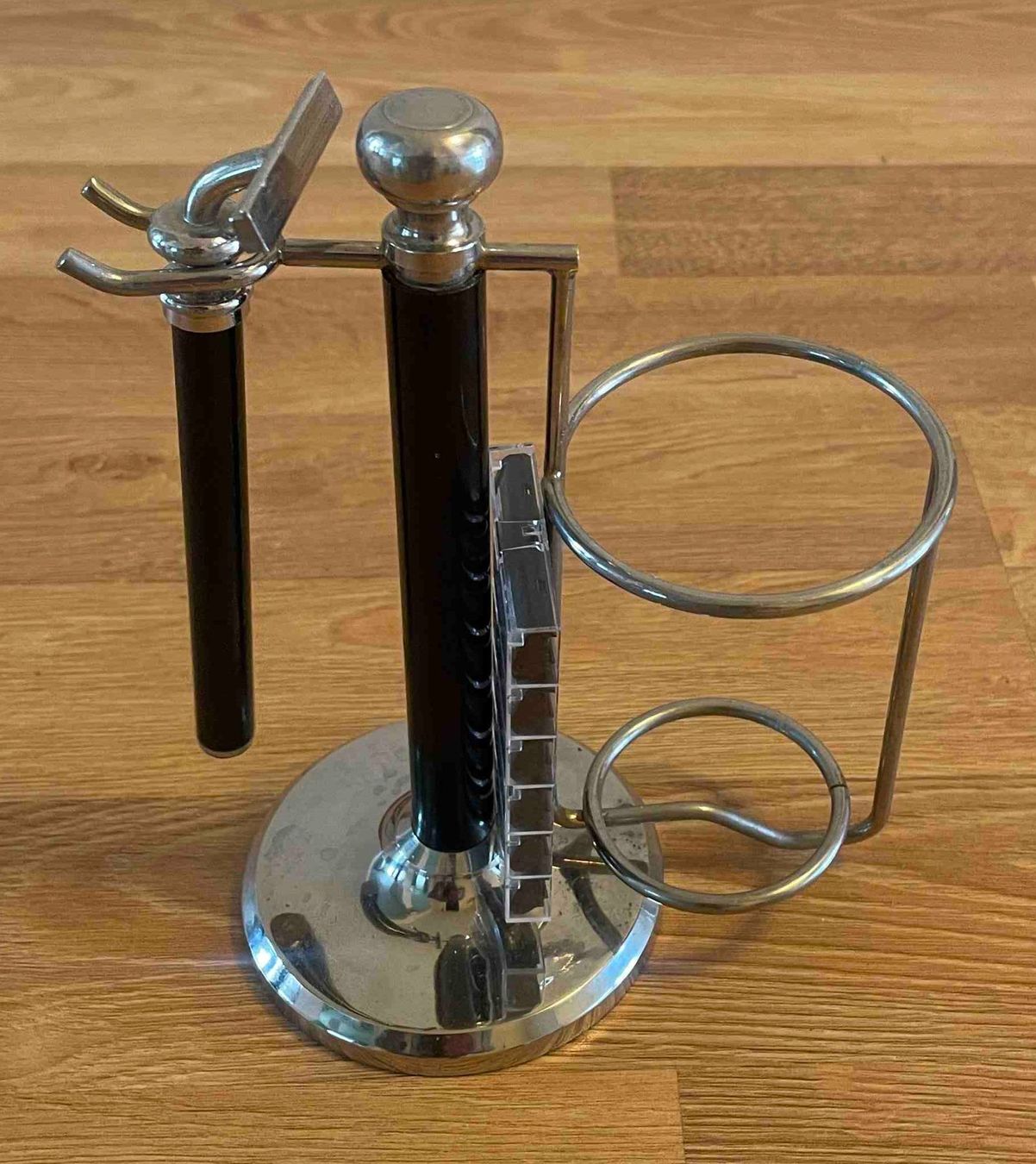 Rasoi & Lamette da barba: versilbertes Barber Rasierständer Set mit 6 neuen Klingen – Nuovo (secondo la descrizione) da Zug venduto da AccuSync