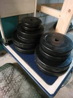 Hantelscheiben Set Movit Kunststoff/Beton d= 27mm 62.5kg