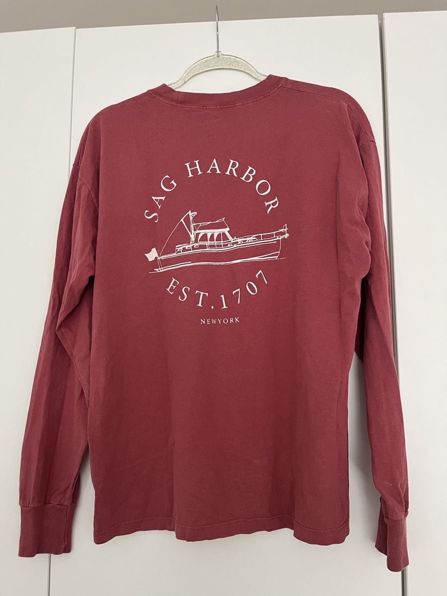 Brandy Melville T-shirt: Langarm T-Shirt Rot OneSize – Usato da Oberrieden venduto da sha_kzs8 1