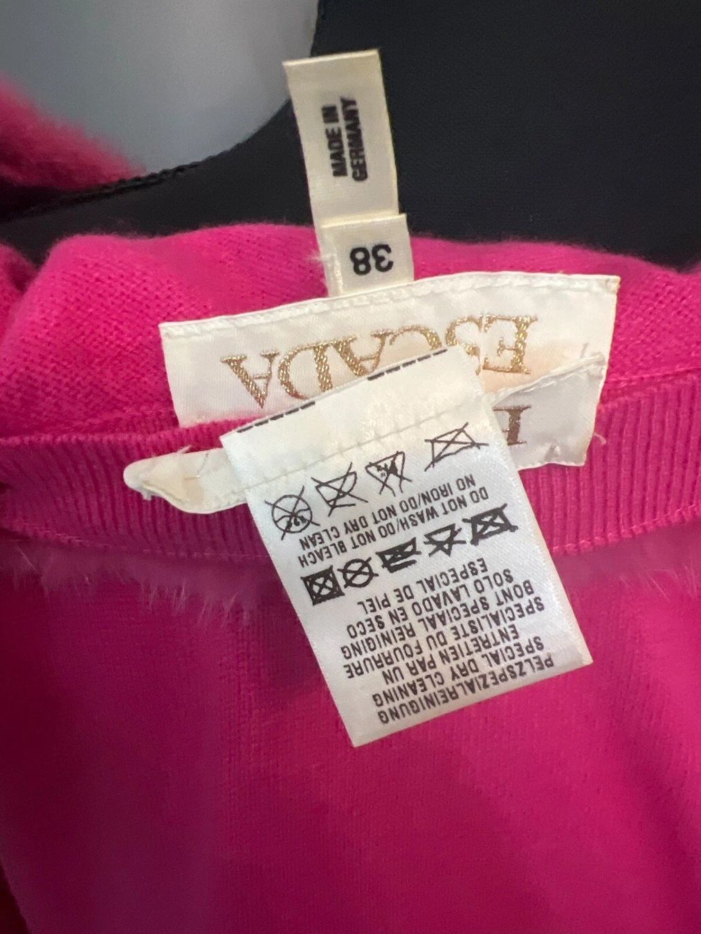 Escada Kleiderpakete: Seltenes Set ESCADA Pullover Hose 38 mit Nerz Pelz Kaschmir – Gebraucht aus Obergösgen von crystalfox 9