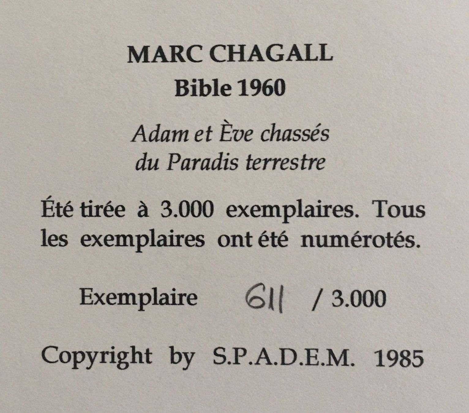 Grafiken & Lithographien: Marc Chagall BILDER ZUR BIBEL 1960 – Gebraucht aus Nennigkofen von Sommersonnen 3