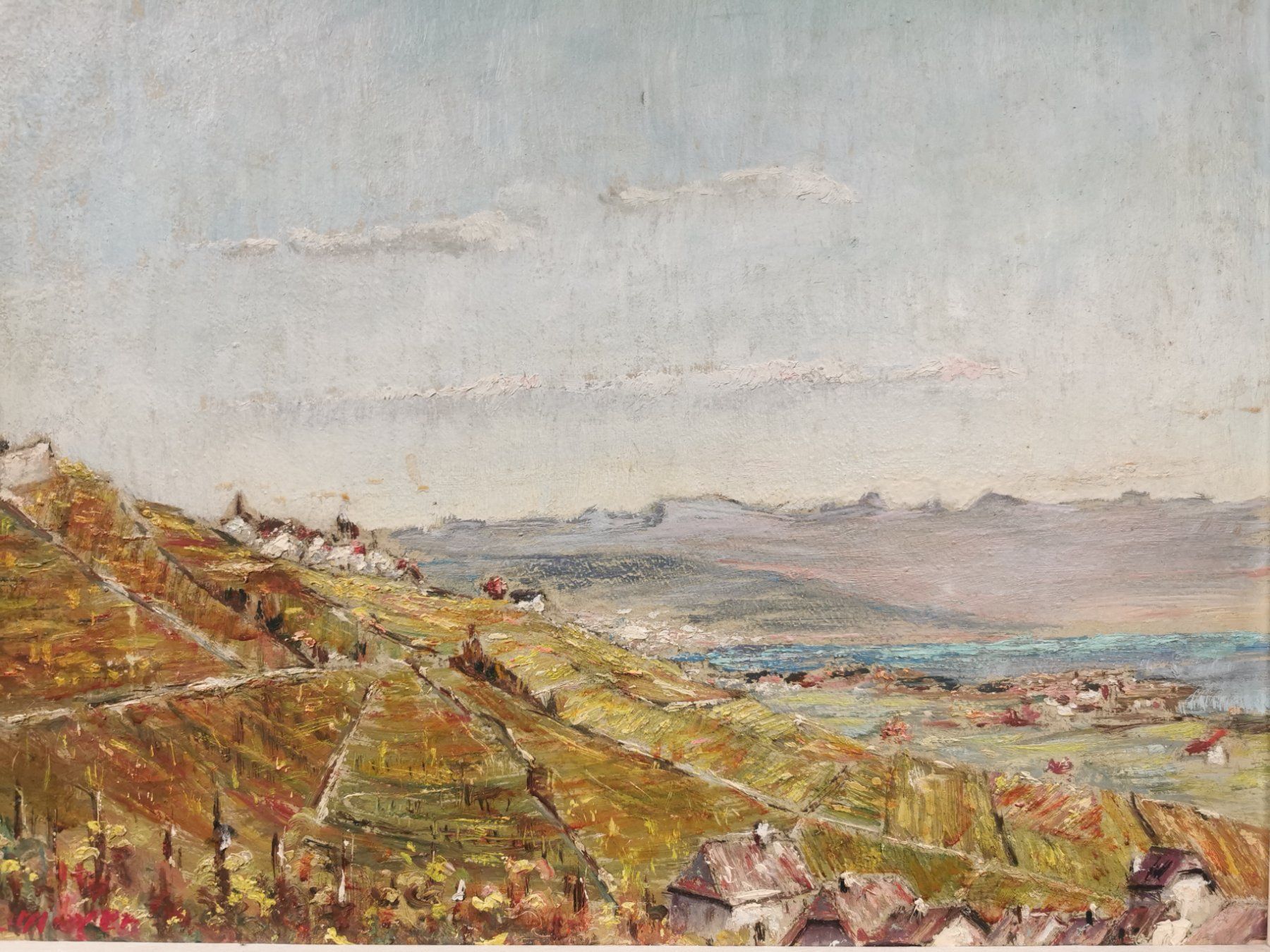 Gemälde: HUILE SUR PANNEAU SIGNÉE ET. MEYER – Gebraucht aus Genève von Qanil77 3