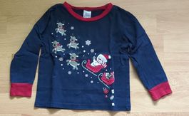 Kinder Langarmshirt Grösse 98/104 Weihnachten guter Zustand