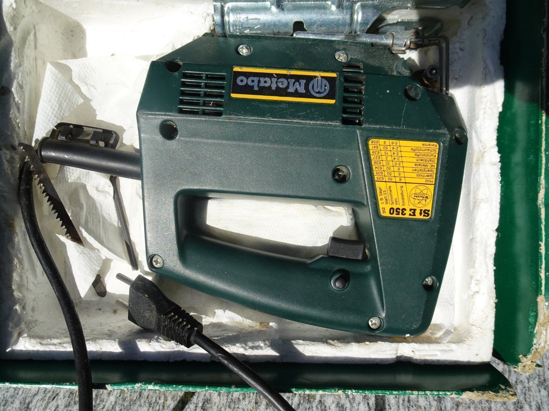 Metabo Seghe: METABO DYNAMIC WALTER ELECTRONIC St E  350, gebraucht top – Usato da Eschenbach SG venduto da eDaisy 3