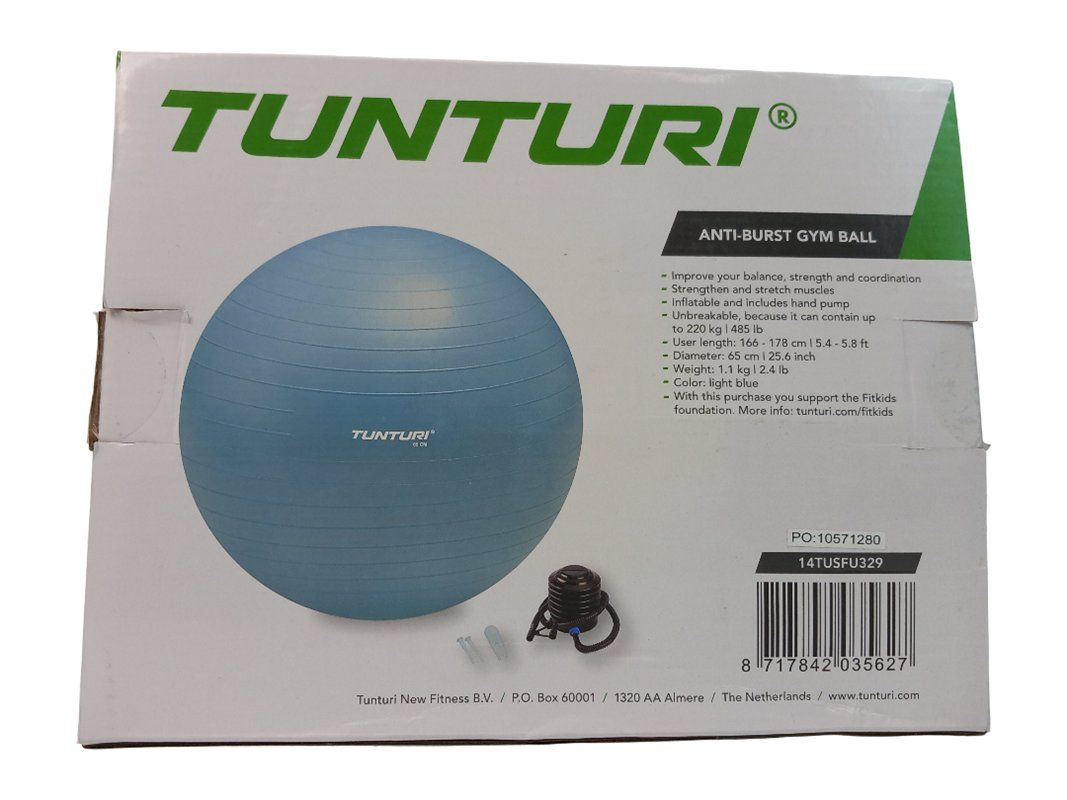Tunturi Hometrainer: TUNTURI Gym Ball Hellblau 65 cm – Neu (gemäss Beschreibung) aus Hünenberg von Restwert_Zug 3
