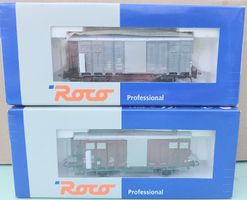 Roco HO 47501/47503, 2 wagons marchandises SBB "COMME NEUFS"