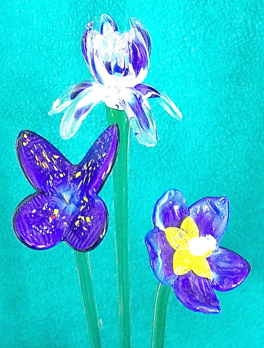 Murano Alle Dekorationen: Glasblumen Blumen aus Glas Murano – Neu (gemäss Beschreibung) aus Baar von 2cvbaar 6