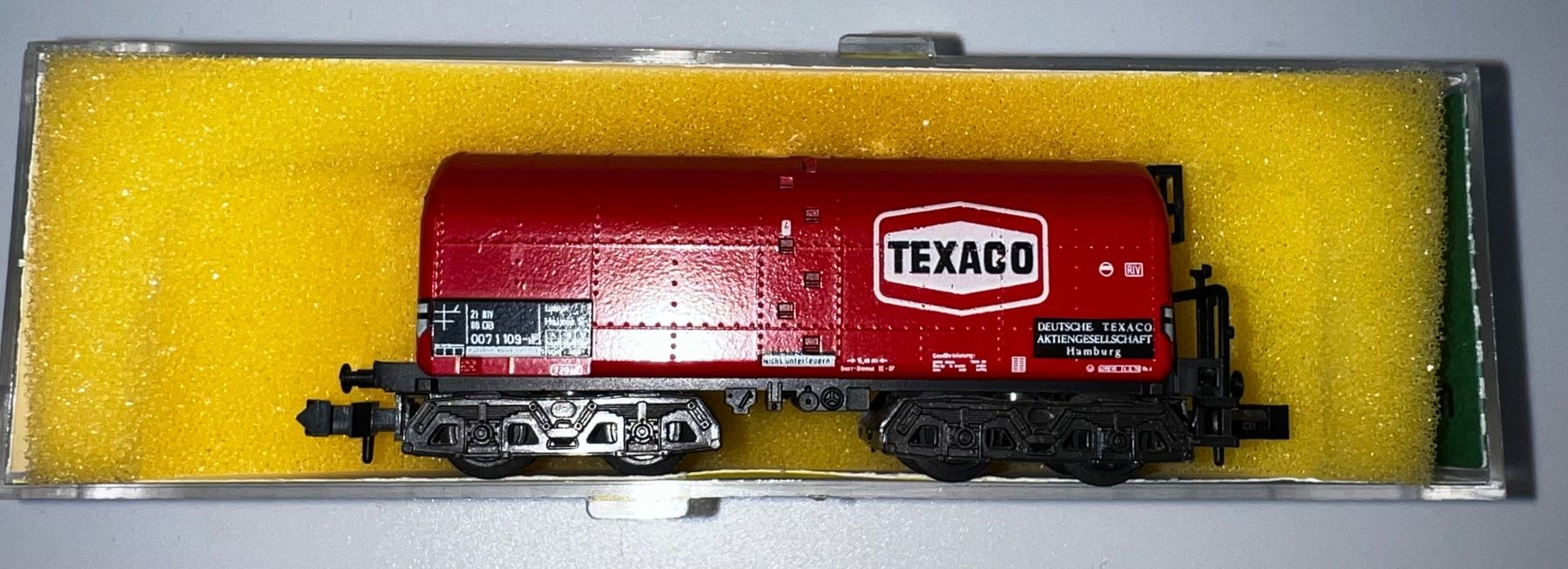 Trix Modellini di ferrovie: Minitrix , (13592) TEXACO-Heizöltransporter – Usato da Basel venduto da jonnyhaas 6
