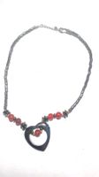 Hämatit Herz Kette 42cm