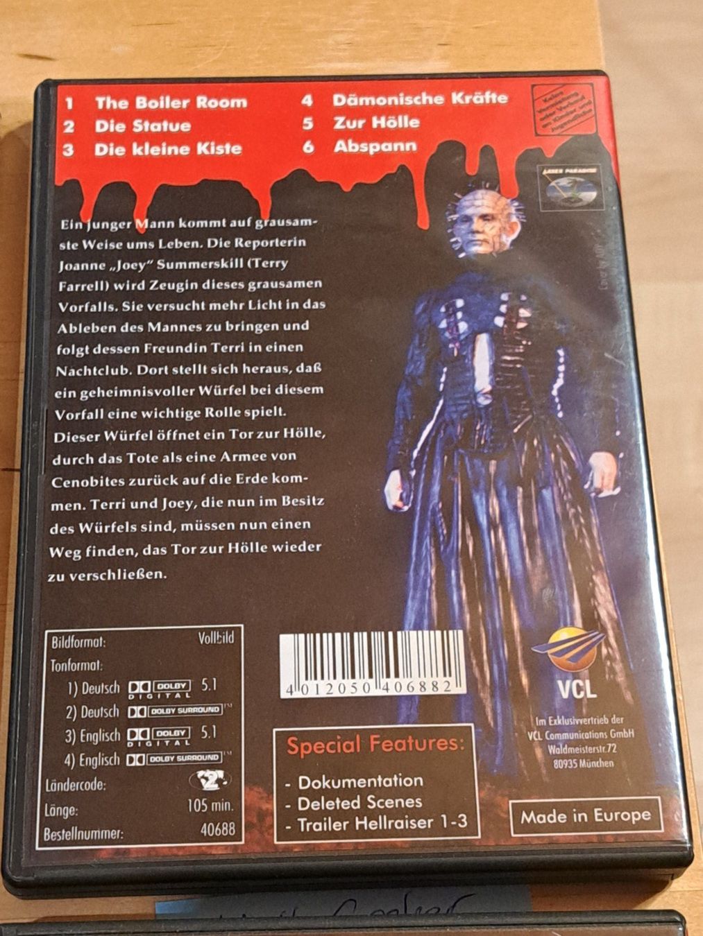 Alle DVDs: Boxset HELLRAISER 1-6, alle Teile sind UNCUT – Gebraucht aus Unterseen von Kanica 6