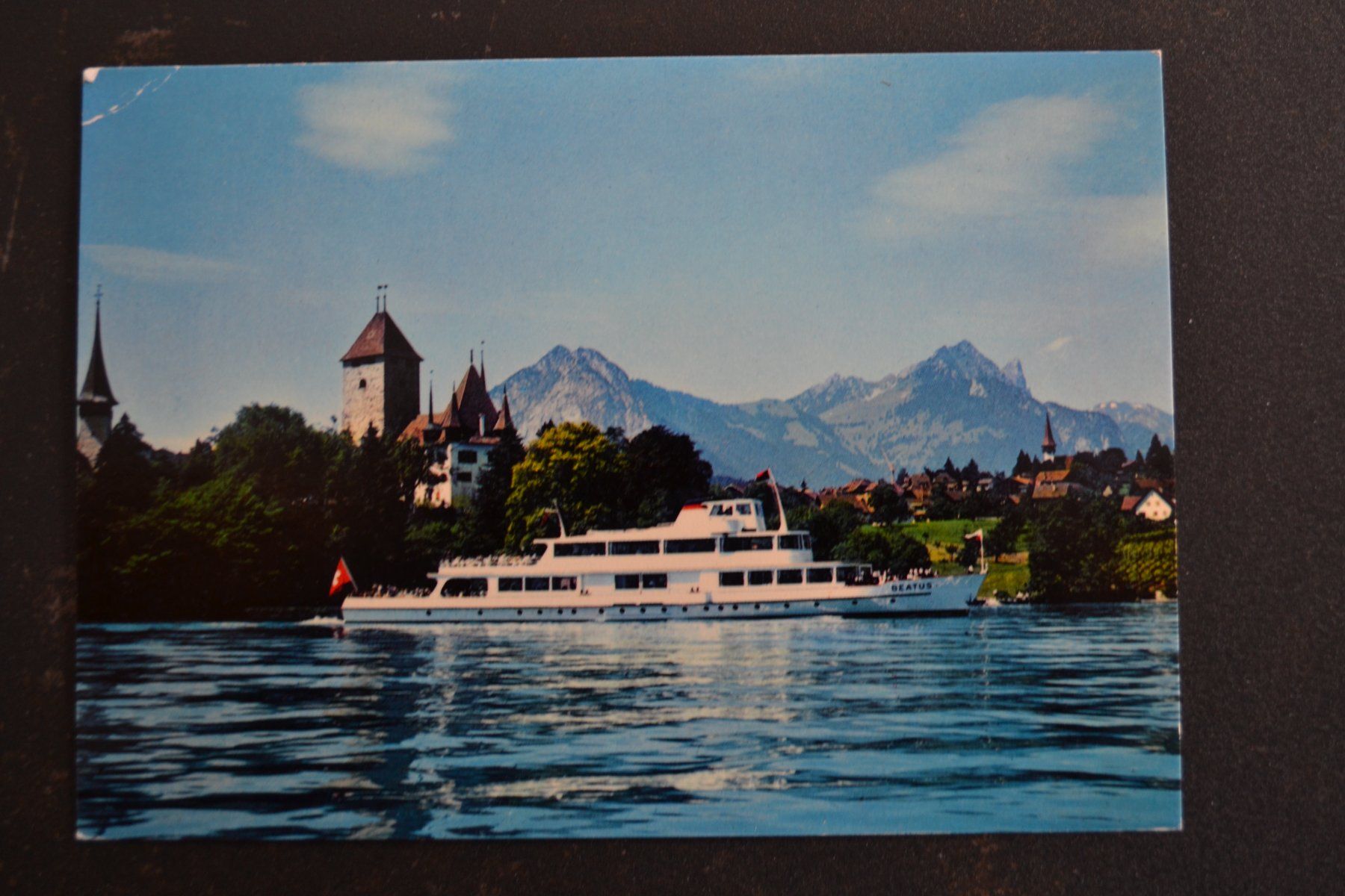 Cartoline postali: AK MS Beatus Thunersee bei Spiez – Usato da Beinwil am See venduto da kajak55