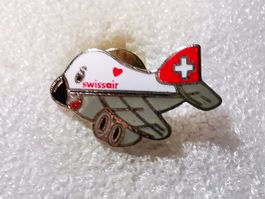 Ansteckpin 17:Flugzeug Swissair