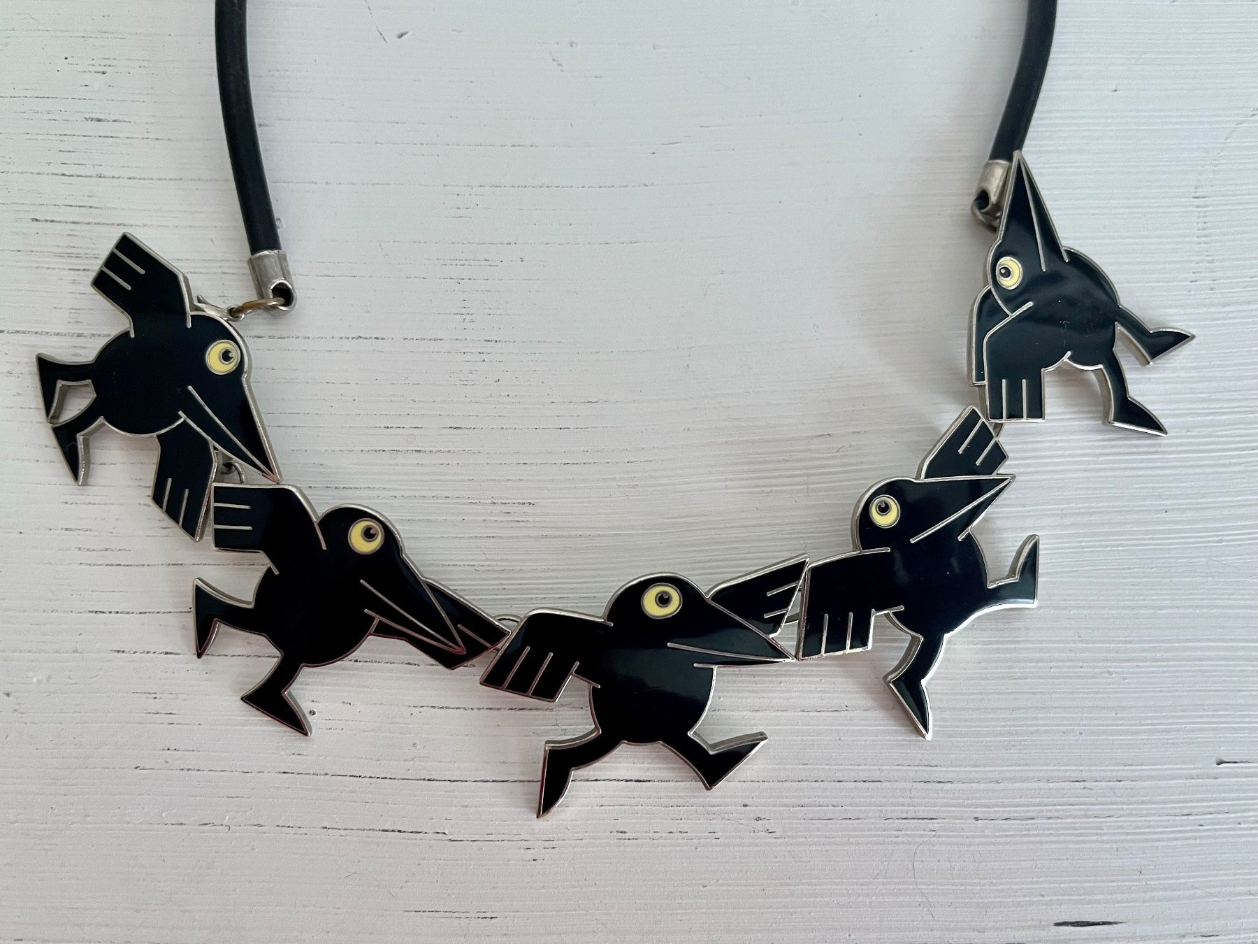 Catenine: Collana design con corvo – Usato da Breganzona venduto da mas_tv72 1