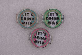 3 Pins  LET'S DRINK MILK