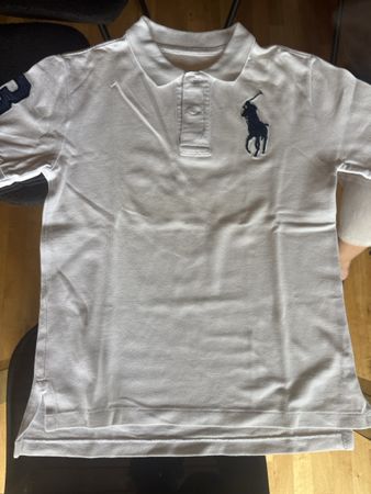 Polo Ralph Lauren blanc taille 8 ans bon état