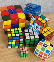 🟡 Diverese Vintage Zauberwürfel 1 Rubik's in Originalschach
