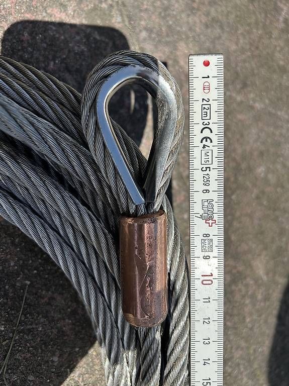 Kabel: Edelstahldrahtseil 10mm mit Kauschen – Gebraucht aus Mägenwil von Vwkaefer68 1