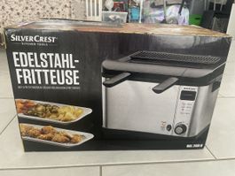 Neue Edelstahl Fritteuse Silvercrest 2000W