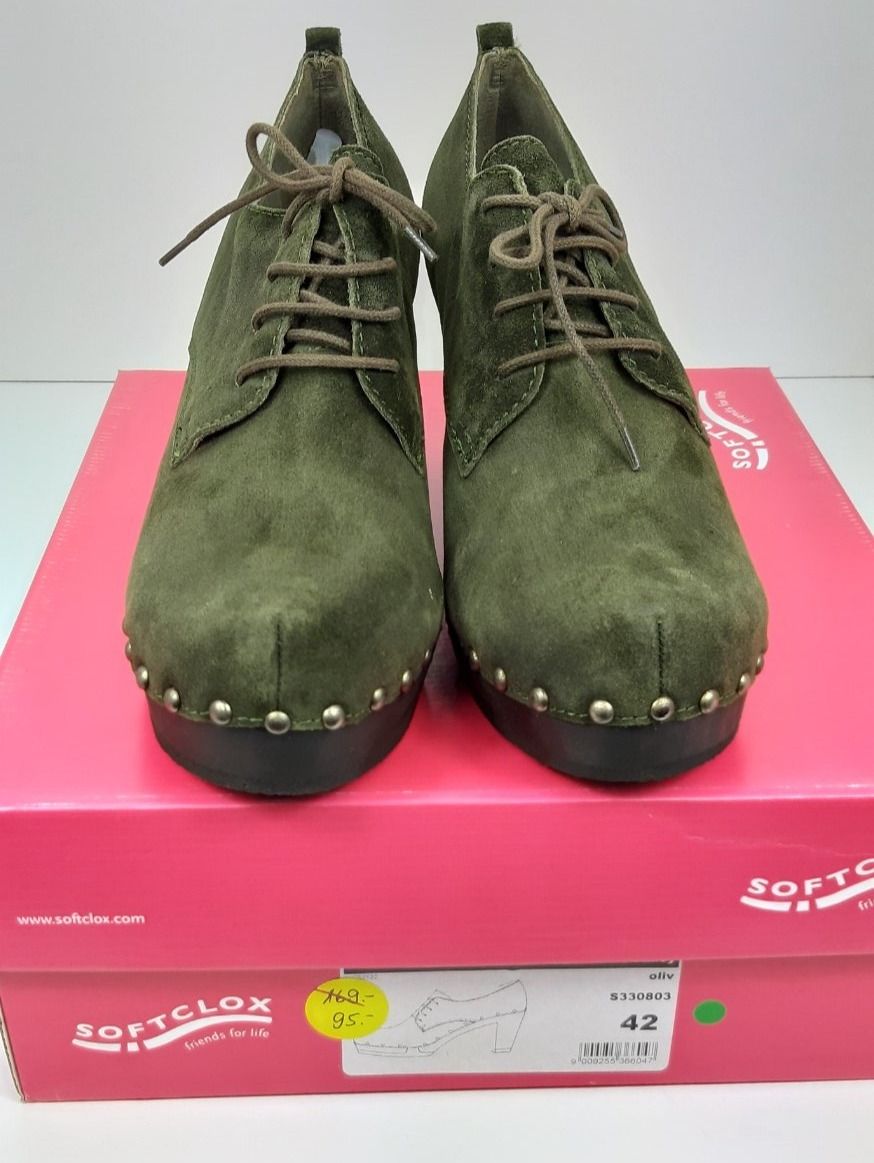 Softclox Damenschuhe: SOFTCLOX FARIDA Bailey olive Kurz-Stiefelette Gr. 42 – Neu und originalverpackt aus Seuzach von VT-Collections1 6