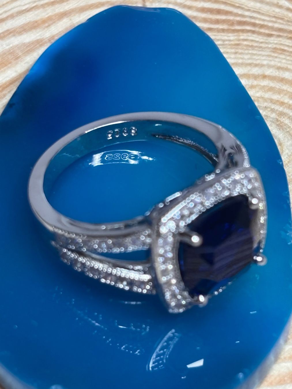 Ringe: Bague élégante saphir bleu profond  💍 – Neu (gemäss Beschreibung) aus Lausanne von mel2dreams 3