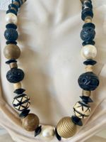 Tragbare Kunst:  Designer Kette aus Naturmaterialien 60cm
