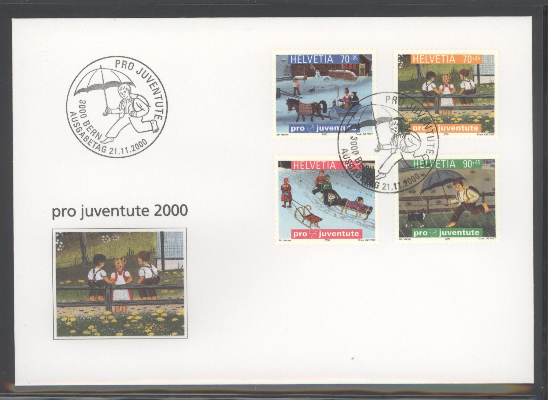 Tutti i francobolli: 2001, FDC, Pro Juventute – Usato da Willisau venduto da Vollstempel