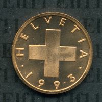 CHF___0.01 1993 stgl * nigelnagelneu! 1 Rappen