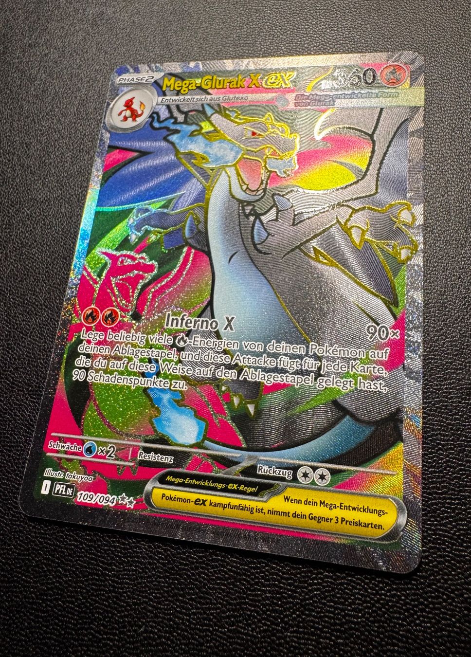 Pokémon Carte collezionabili: Pokemon Mega Glurak X Ex 109/094 PFL DE – Usato da Eschen venduto da SenseiS3 4