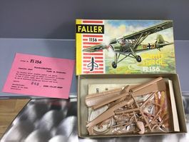 Faller Fi 156 Storch Flugzeugmodell, Bausatz, Vintage!