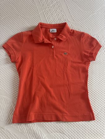 Lacoste Women's Coral Short Sleeve Polo Shirt - Size 40